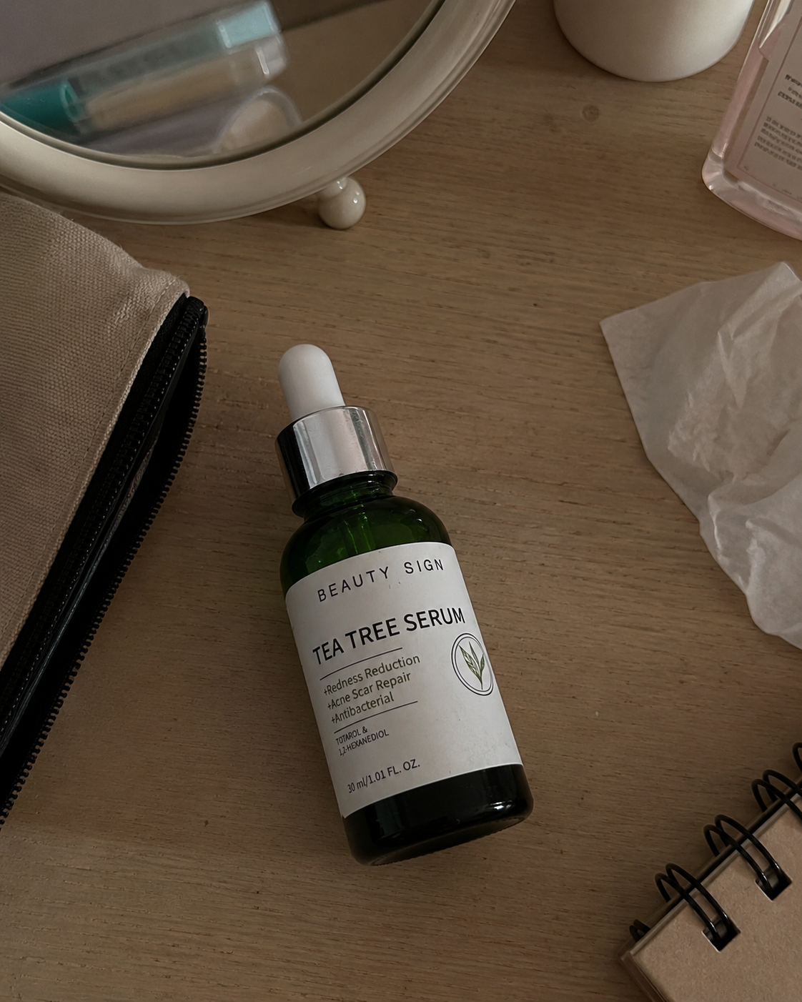 Helps prevent new spots from forming, my skin looks clearer overall.