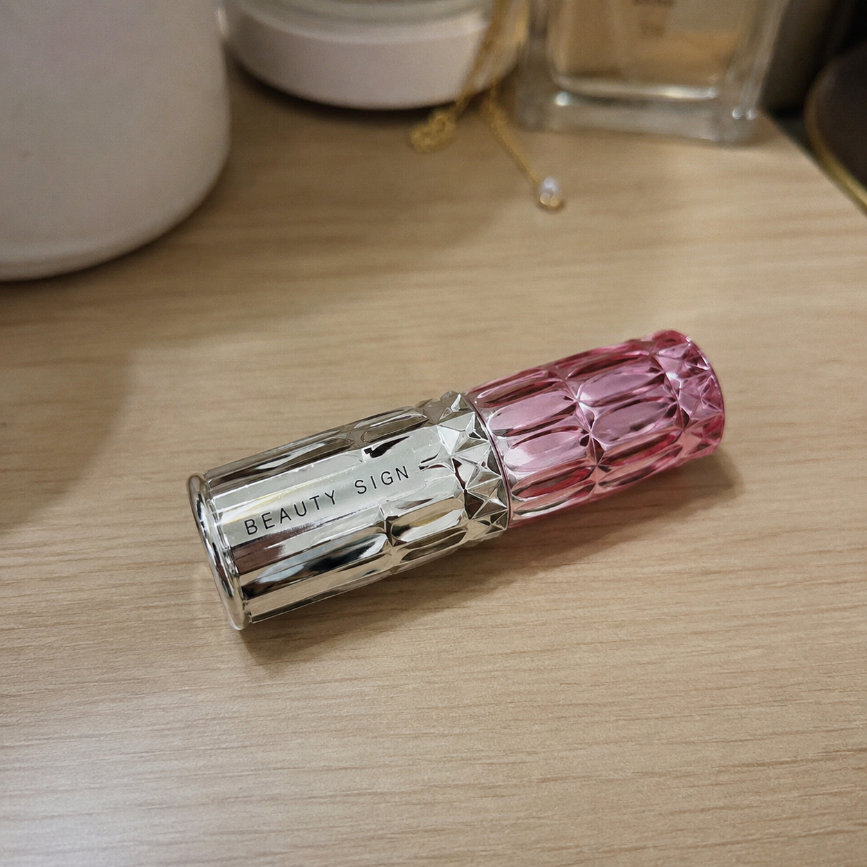 The color changes to a soft pink that looks fresh and cute.