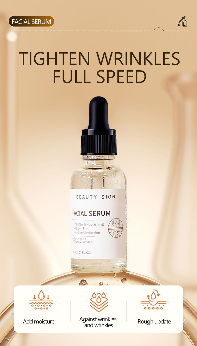 [FDA] [UK MADE] BEAUTY SIGN Anti-Ageing Blemish&Mark Wrinkle Reducing Essence Skincare Comfort-UK Made 30ml with OLGOPEPTIDE-1 & Allergen Free