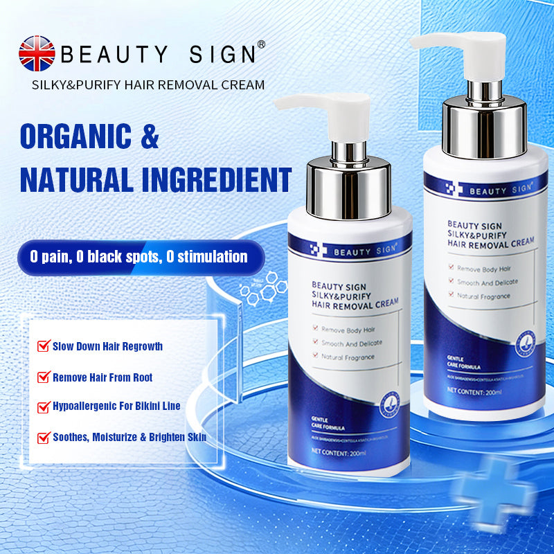 [UK MADE] BEAUTY SIGN 10MINS WOMEN BIKINI LINE &MEN'S DEPILATORY CREAM PASTE HAIR REMOVAL CREAM 200ML