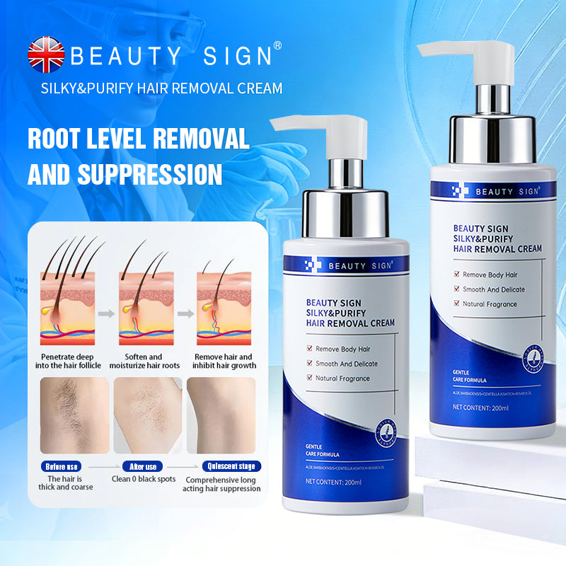 [UK MADE] BEAUTY SIGN 10MINS WOMEN BIKINI LINE &MEN'S DEPILATORY CREAM PASTE HAIR REMOVAL CREAM 200ML