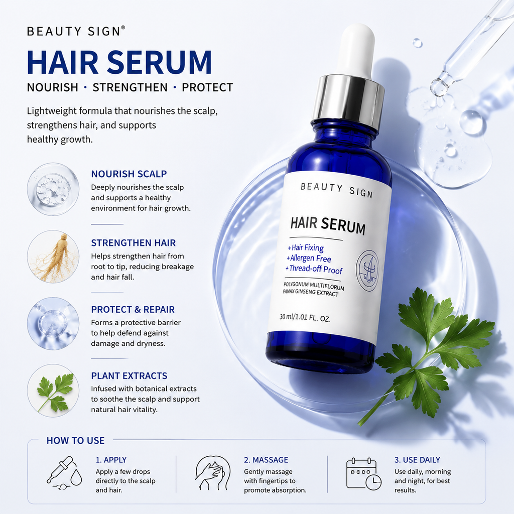 [FDA] [UK MADE] BEAUTY SIGN HairLoss/Alopecia/Haircare ESSENCE 30mlThicker - Stronger Growth - Longer looking hair - Premium haircare
