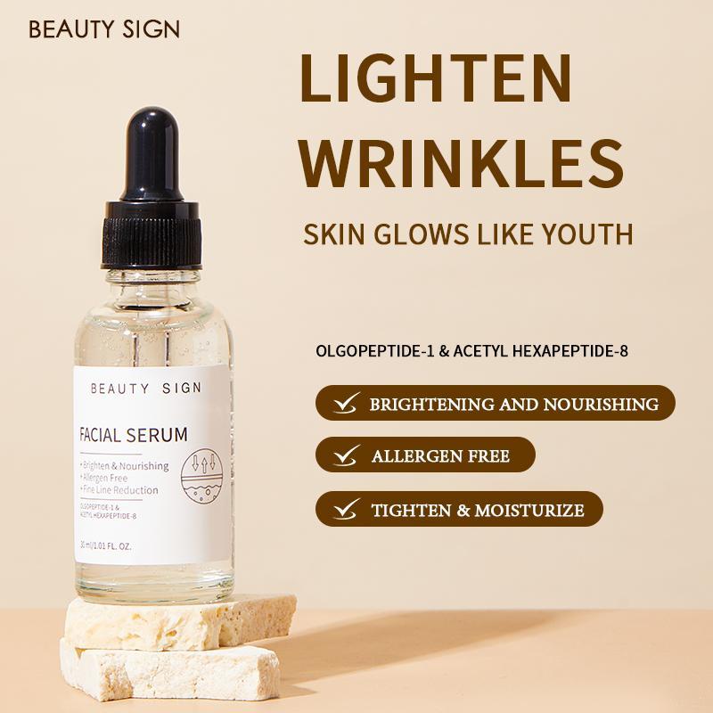 [FDA] [UK MADE] BEAUTY SIGN Anti-Ageing Blemish&Mark Wrinkle Reducing Essence Skincare Comfort-UK Made 30ml with OLGOPEPTIDE-1 & Allergen Free