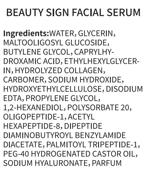 [FDA] [UK MADE] BEAUTY SIGN Anti-Ageing Blemish&Mark Wrinkle Reducing Essence Skincare Comfort-UK Made 30ml with OLGOPEPTIDE-1 & Allergen Free