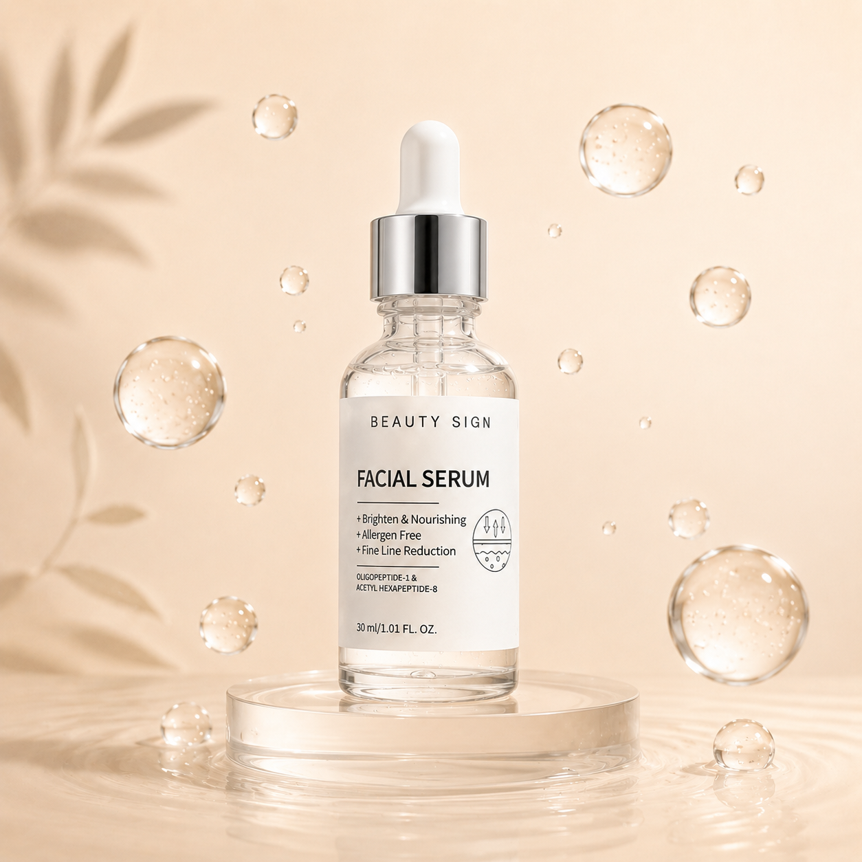 [FDA] [UK MADE] BEAUTY SIGN Anti-Ageing Blemish&Mark Wrinkle Reducing Essence Skincare Comfort-UK Made 30ml with OLGOPEPTIDE-1 & Allergen Free