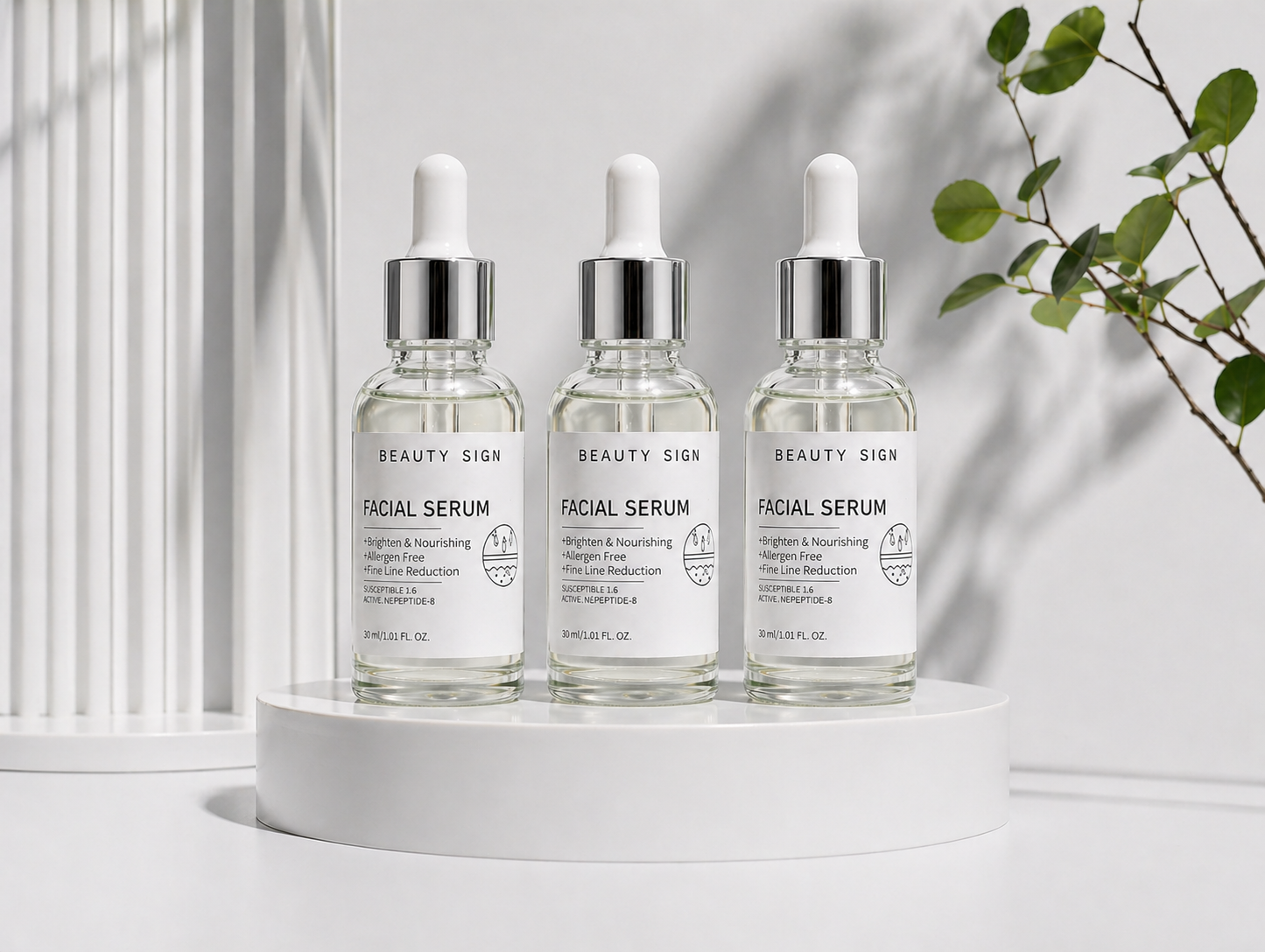 [FDA] [UK MADE] BEAUTY SIGN Anti-Ageing Blemish&Mark Wrinkle Reducing Essence Skincare Comfort-UK Made 30ml with OLGOPEPTIDE-1 & Allergen Free